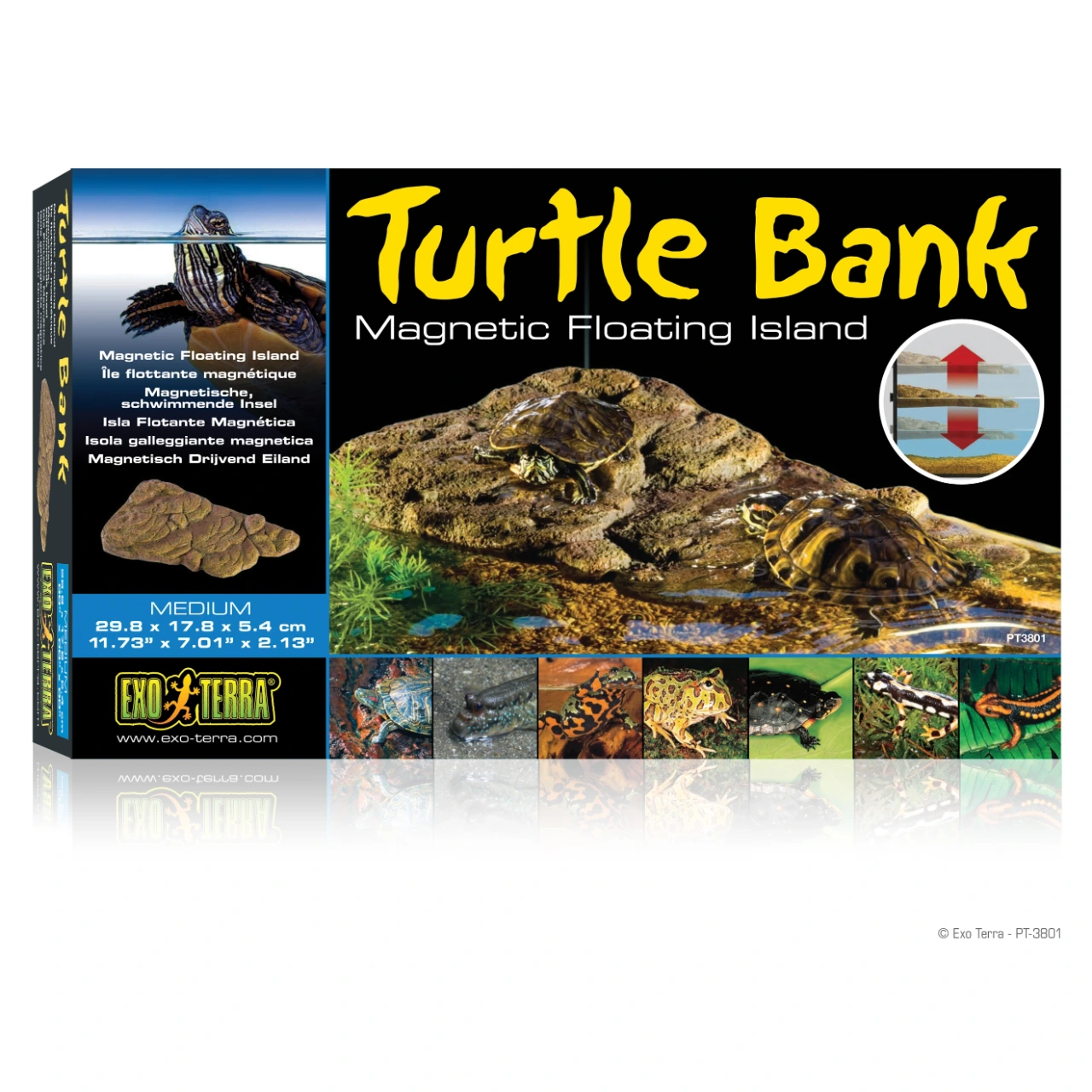 Exo Terra Turtle Bank med magnet medium